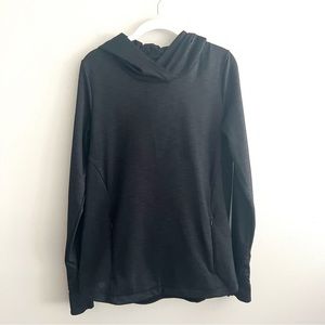 Athleta women’s size Medium top with hood and scoop back feature great c…
